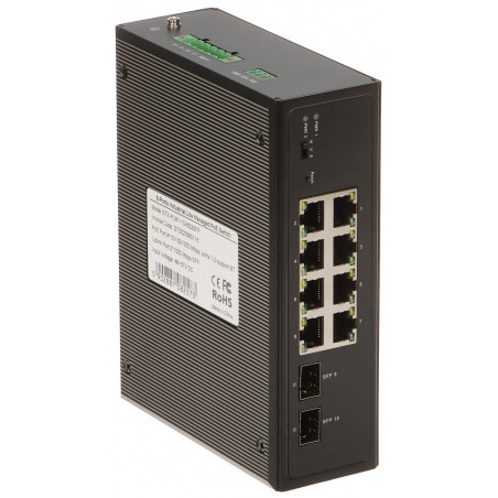 PRIEMYSELNÝ SWITCH POE GTX-PLM1-10-8G2SFP 8-PORTOVÝ SFP