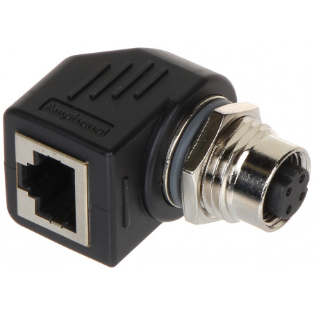 UHLOVÁ PRIECHODKA M12D-G/RJ45-G