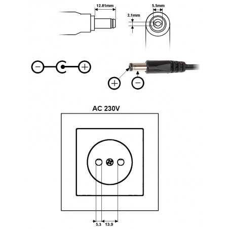 NAPÁJACÍ ADAPTÉR 5V/2A/5.5*P200