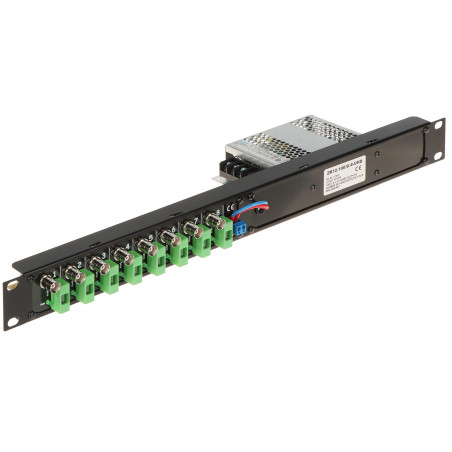 RACK NAPÁJACIEHO ADAPTÉRU ZR12-100/G-8-UHD 12 V DC 8.5 A