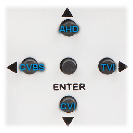 Zmena štandardu AHD / HD-CVI / HD-TVI / PAL prebieha pridržaním príslušného tlacidla po dobu asi 5 s bez vstupu do menu OSD