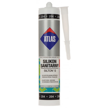 SANITÁRNY SILIKÓN SIL-S280-B/ATLAS SILTON S KARTÓN 280 ml CIERNY