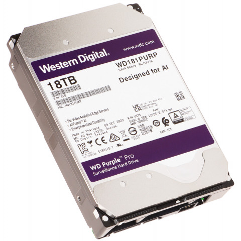 HDD PRE DVR HDD-WD181PURP 18TB 24/7 WESTERN DIGITAL