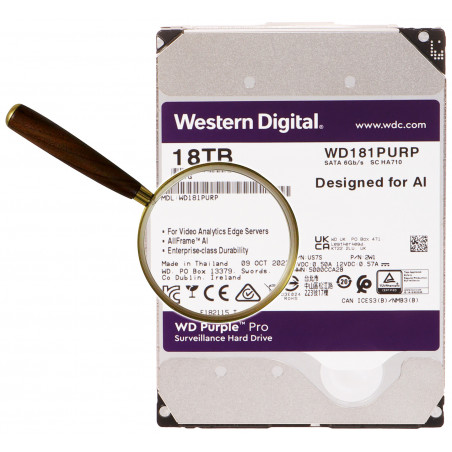 HDD PRE DVR HDD-WD181PURP 18TB 24/7 WESTERN DIGITAL
