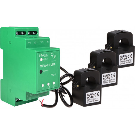 MONITOR ELEKTRICKEJ ENERGIE MEW-01/LITE SUPLA TROJFÁZOVÝ ZAMEL