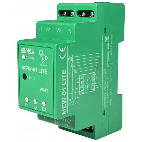 MONITOR ELEKTRICKEJ ENERGIE MEW-01/LITE SUPLA TROJFÁZOVÝ ZAMEL