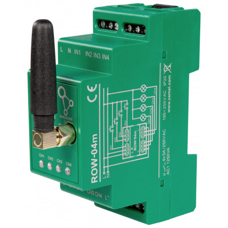 INTELIGENTNÝ PREPÍNAC ROW-04M Wi-Fi SUPLA ZAMEL