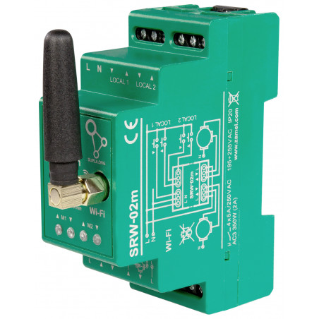 INTELIGENTNÝ OVLÁDAC ROLIET SRW-02M Wi-Fi 230 V AC ZAMEL