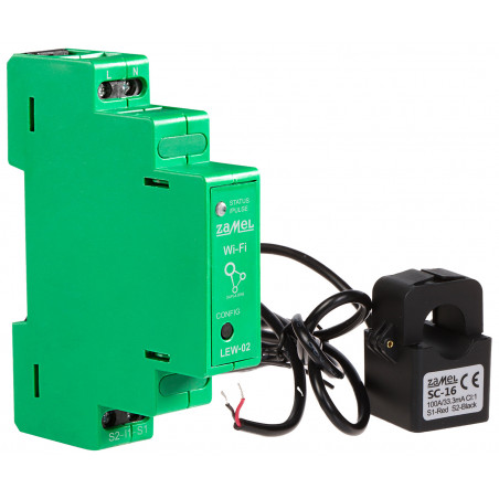 MONITOR ELEKTRICKEJ ENERGIE LEW-02 JEDNOFÁZOVÝ ZAMEL